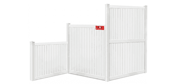 Commercial vinyl fence height options