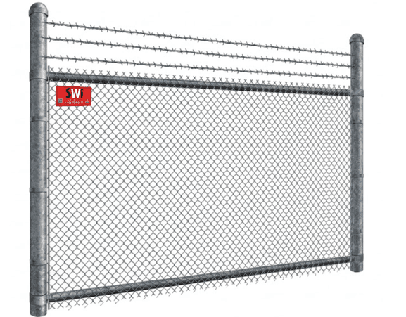 Commercial chain link fence