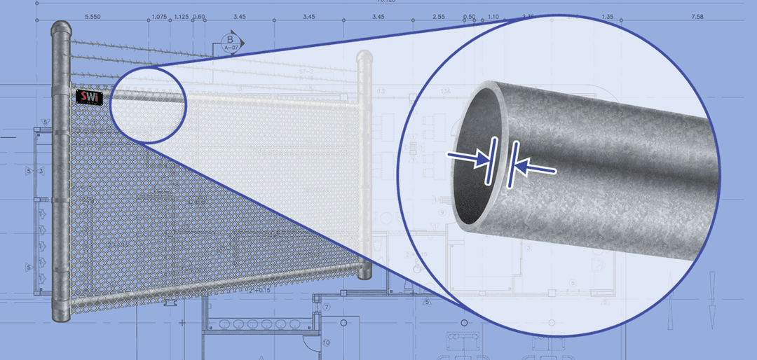Commercial Chain Link Fence Rails