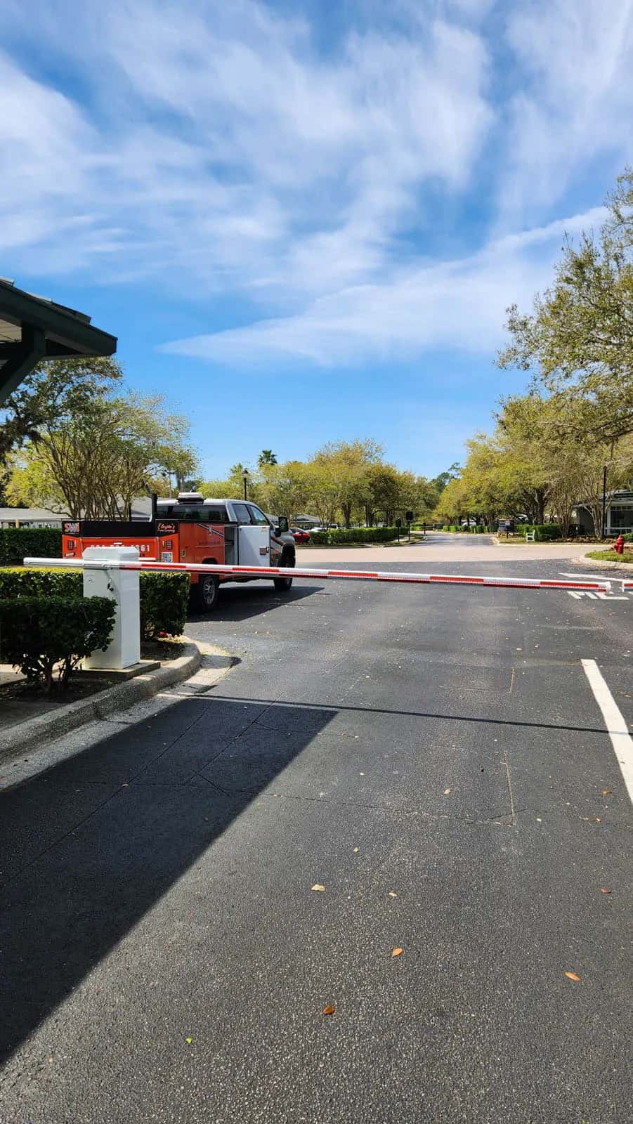 Florida Barrier Arm Security Parking Lot