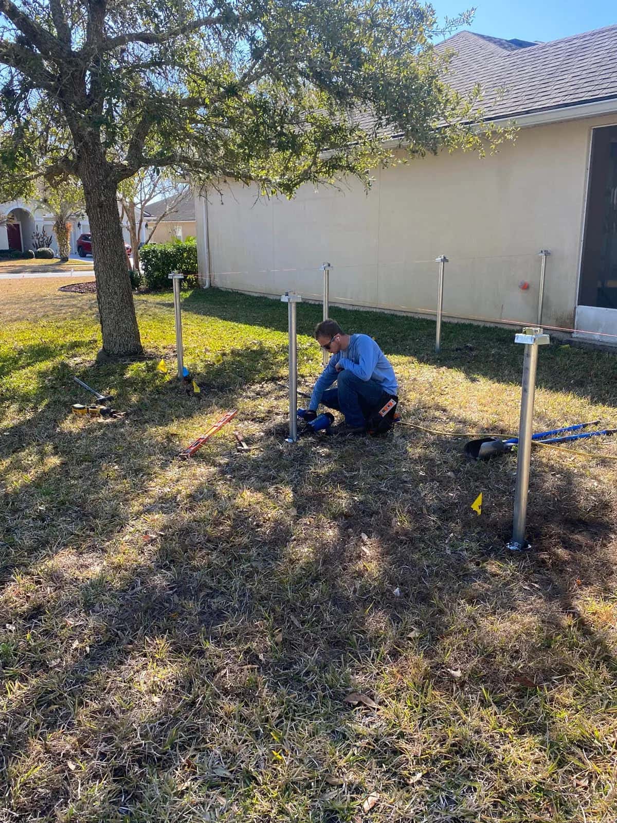 Swi Fence Florida Installing Idrive Power System Vinyl Fence Steel Posts