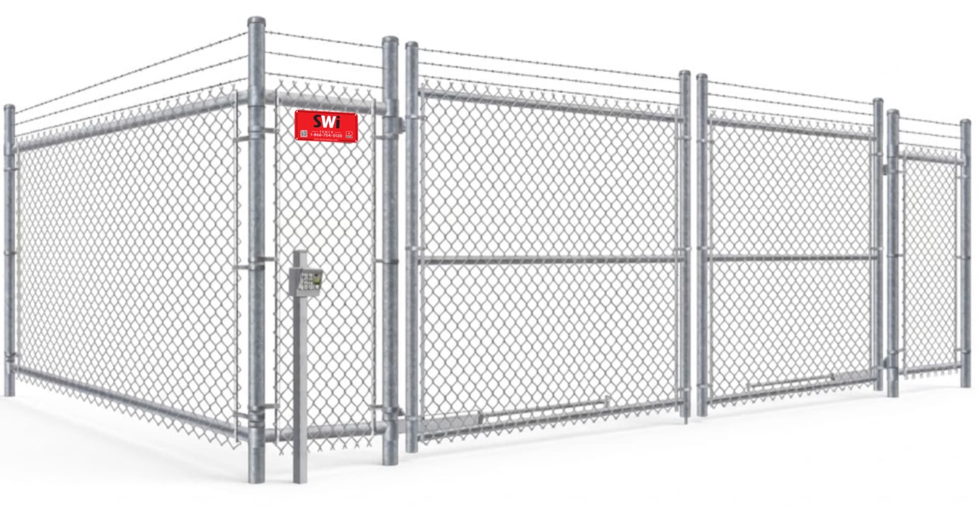 Secure commercial gate system