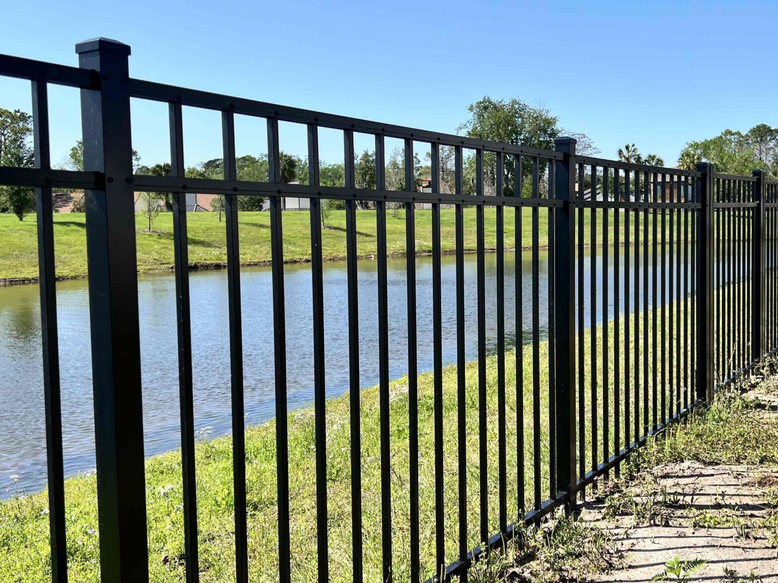Photo of an aluminum fence in St. Augustine, Florida