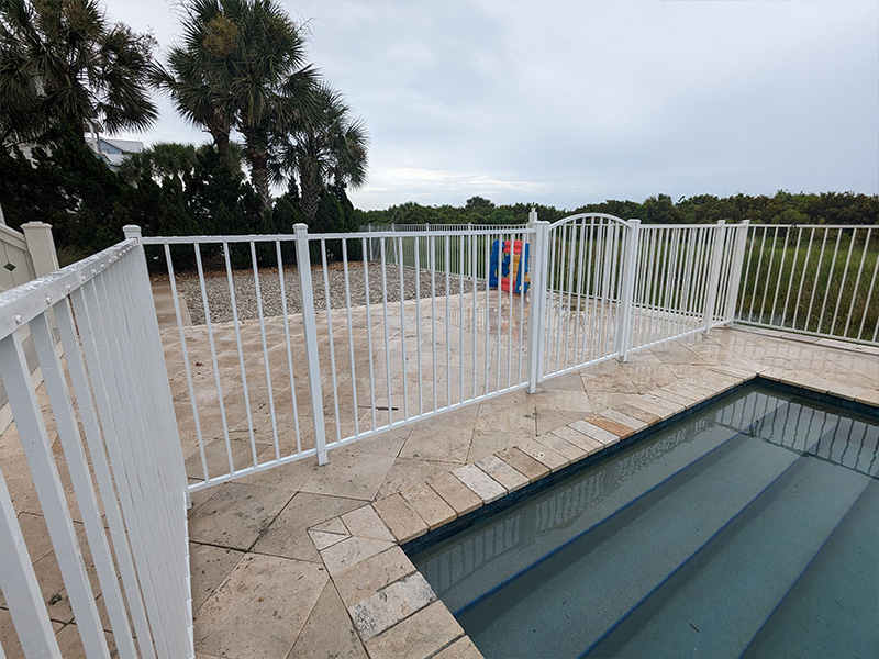 Aluminum Pool fencing in St. Augustine Florida
