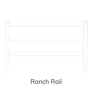 Vinyl Fence Style - Ranch Rail in St. Augustine, FL