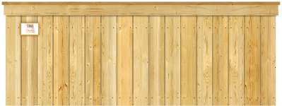 Cap & Trim Top - Wood Privacy Fence Option for St. Augustine,  Florida homeowners