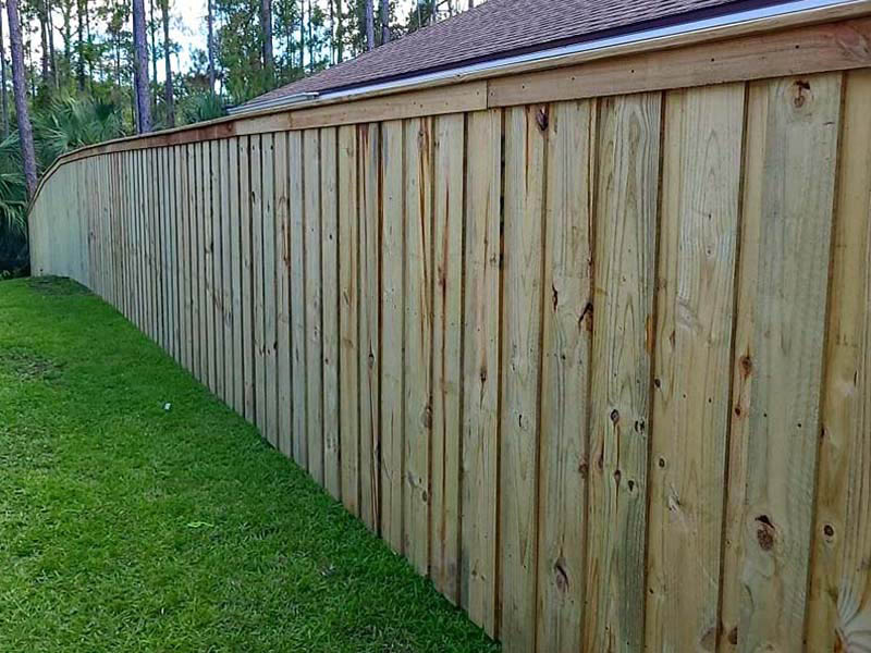 Beverly Beach Florida wood privacy fencing