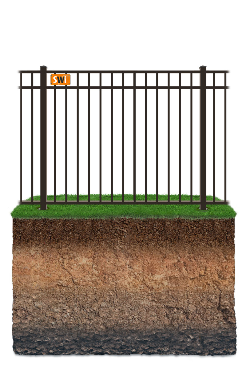 Aluminum Postmaster Post in Dirt Only