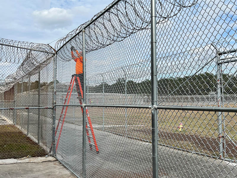 Commercial security chain link fence installation company in St. Augustine Florida